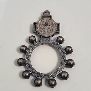 VINTAGE CROWN OF THORNS POCKET ROSARY